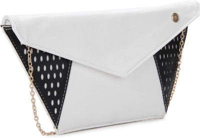 E2O Women Casual White Clutch E2O Women Casual White Clutch