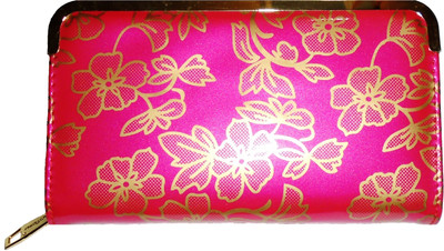 75% OFF on Aalisha Pretty Flowery Girls Casual Pink PU Clutch