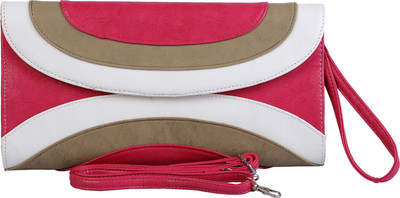 51% OFF on Daks Women Casual Pink Genuine Leather Clutch