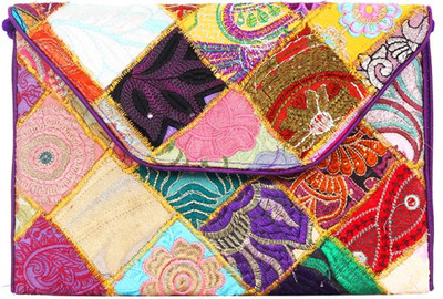 50% OFF on Purpledip Gujrati Women Festive Multicolor Cotton Clutch