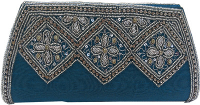 40% OFF on Nonch Le Women Casual Blue Fabric Clutch