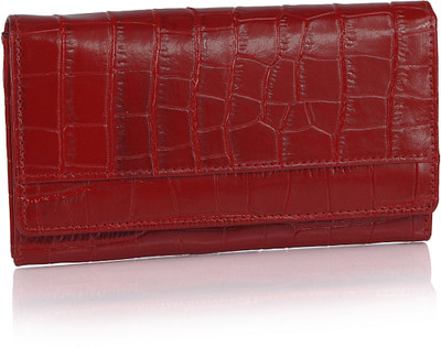52% OFF on League Leather LL115/Red Women Casual, Party Red Genuine Leather Clutch