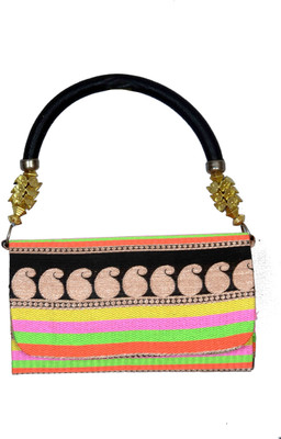 65% OFF on Bag Berry Neon Is In Women Casual, Party Multicolor Jute Clutch
