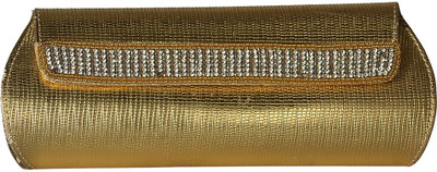 35% OFF on Shehnai SVEB0061 Women Wedding Gold Silk, Fabric, Fabric Clutch