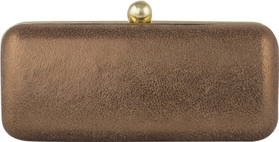 50% OFF on SGL ECL Women, Girls Party, Festive, Wedding Gold Genuine Leather Clutch