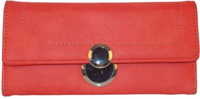 60% OFF on Vian Very Beautiful/Stylish Women Casual Orange Fabric Clutch