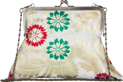 18% OFF on The House of Tara Tibetan Brocade 07 Women Formal, Casual, Party Multicolor Silk Clutch