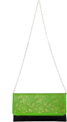 50% OFF on Just Women Cutwork Envelope Women Casual Green PU Clutch 50% OFF on Just Women Cutwork Envelope Women Casual Green PU Clutch