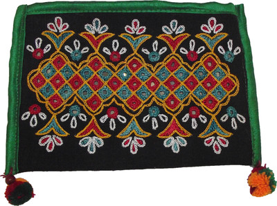 Kala Sanskruti Classic Women Festive Green Cotton Clutch