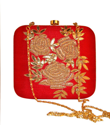 13% OFF on Ruhmet Women Casual, Party, Wedding Red Silk, Fabric Clutch 13% OFF on Ruhmet Women Casual, Party, Wedding Red Silk, Fabric Clutch