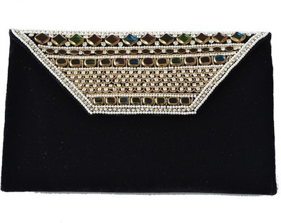 14% OFF on Fashion Jamun Women Casual, Party Black Velvet Clutch 14% OFF on Fashion Jamun Women Casual, Party Black Velvet Clutch