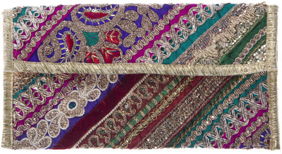 81% OFF on Smile2u Retailers Rajwada Women Festive Multicolor Cotton Clutch