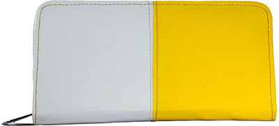58% OFF on Magiq Glossy-1 Women Party White, Yellow PU Clutch