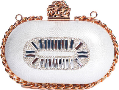 57% OFF on Eleegance 3082 Women Party White PU Clutch
