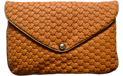 46% OFF on MD Retails Cross Mat Women Casual Orange PU Clutch