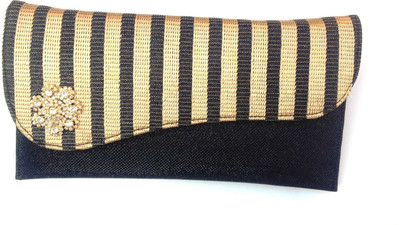 40% OFF on Grace Fashion Villa IMG1706 Women Casual, Party Black Fabric Clutch