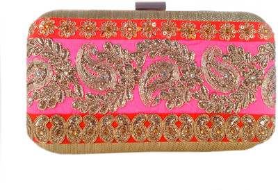 Charming Women Party Multicolor Fabric Clutch Charming Women Party Multicolor Fabric Clutch