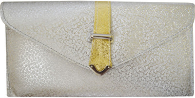 50% OFF on Shree Women bag Women Party Silver PU Clutch