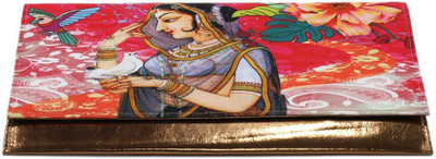 DesiPop New Pink Bt Women Casual Pink Polyester Canvas Clutch