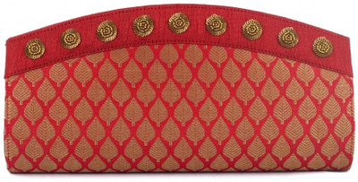 30% OFF on Evokriti Women Casual, Party Red Silk Clutch 30% OFF on Evokriti Women Casual, Party Red Silk Clutch
