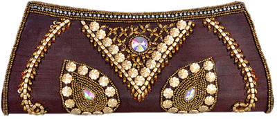 70% OFF on Nonch Le Women Casual Brown Fabric Clutch