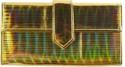 68% OFF on Magiq Fabee-2 Women Casual Gold Artificial Leather Clutch