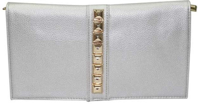 30% OFF on Mex Rectangle Women Casual Silver Silicone Clutch
