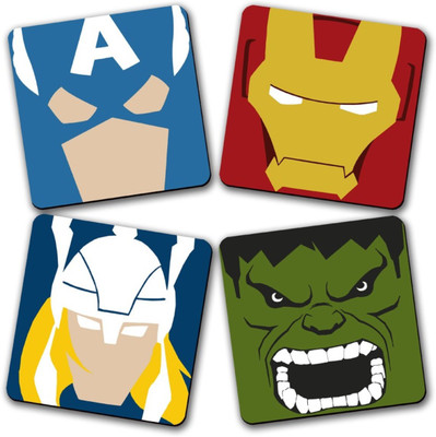 50% OFF on The Fappy Store Square Wood Coaster Set