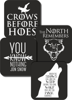 41% OFF on TCF Square Medium Density Fibreboard Coaster Set