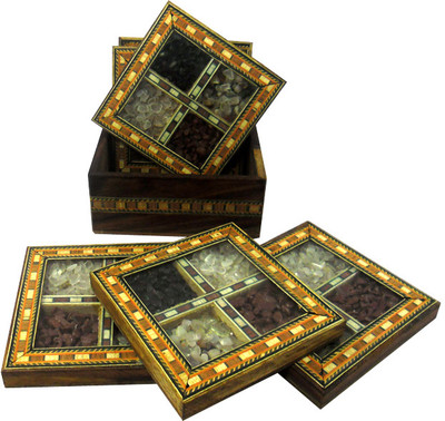 61% OFF on R S Jewels Square Wood Coaster