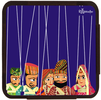 10% OFF on The Ringmaster Square Medium Density Fibreboard Coaster Set