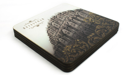 Mad(e) in India Square Medium Density Fibreboard Coaster Set Mad(e) in India Square Medium Density Fibreboard Coaster Set