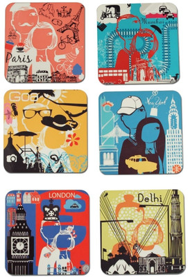 20% OFF on Bliss Square Medium Density Fibreboard Coaster Set 20% OFF on Bliss Square Medium Density Fibreboard Coaster Set