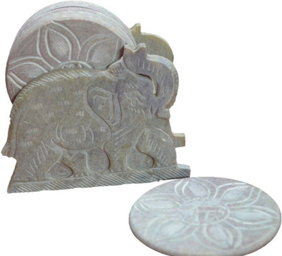 62% OFF on Artist Haat Round Stone Coaster Set 62% OFF on Artist Haat Round Stone Coaster Set