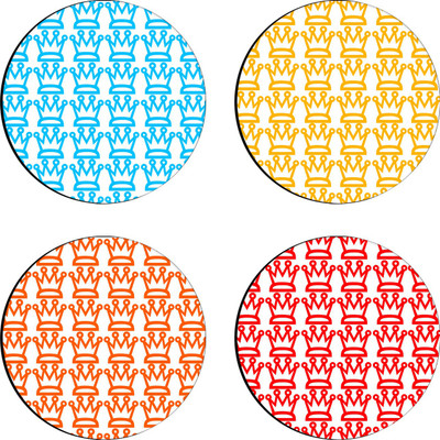 55% OFF on Sajawathomes Round Wood Coaster Set