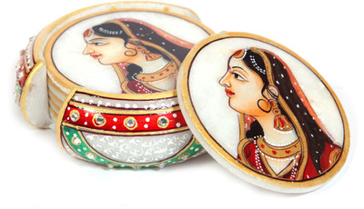 20% OFF on ArjaaIndia Round Marble Coaster Set 20% OFF on ArjaaIndia Round Marble Coaster Set