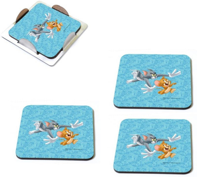 34% OFF on meSleep Square Wood Coaster Set