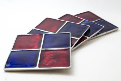 27% OFF on Creative Delights Square Metal Coaster Set