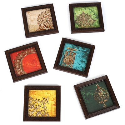 CherryTin Square Wood Coaster CherryTin Square Wood Coaster