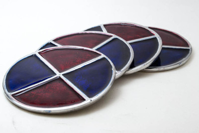 27% OFF on Creative Delights Round Metal Coaster Set