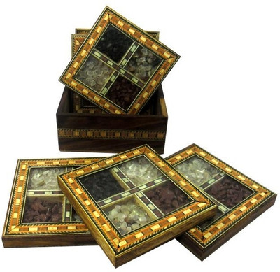61% OFF on R S Jewels Square Wood Coaster