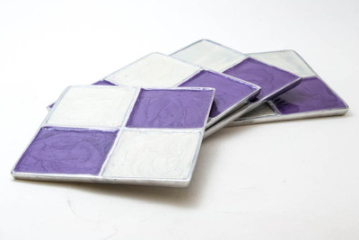 27% OFF on Creative Delights Square Metal Coaster Set