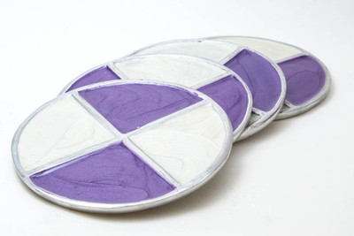 27% OFF on Creative Delights Round Metal Coaster Set