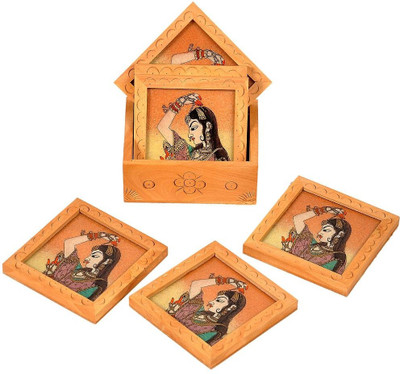 50% OFF on UFC Mart Square Wood Coaster Set