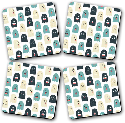 50% OFF on The Fappy Store Square Wood Coaster Set