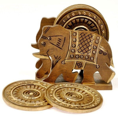 15% OFF on shoppingtara Round Metal Coaster Set