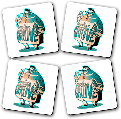 50% OFF on The Fappy Store Square Wood Coaster Set