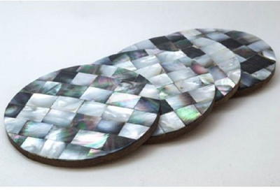 15% OFF on Creative Delights Round Pearl Coaster Set