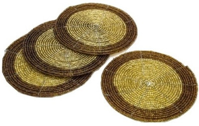 30% OFF on Creative Delights Round Glass Coaster Set