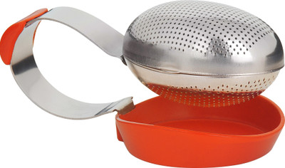 Trudeau Tea Infuser Strainer Orange Pack of 1 Trudeau Tea Infuser Strainer Orange Pack of 1